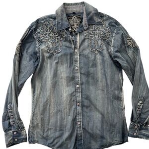 Y2K Roar by BUCKLE Embroidered cross Accents